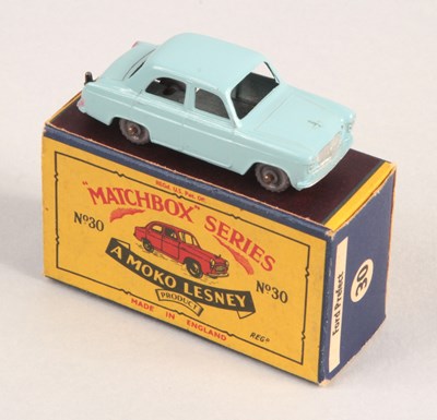 Lot 127 - Matchbox Regular Wheels 30a Ford Prefect - Stannard Code 8 - RARE PALE BLUE BODY