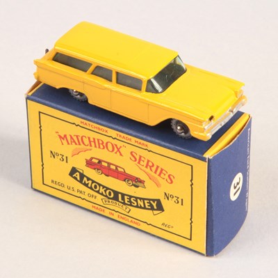 Lot 132 - Matchbox Regular Wheels 31b Ford Fairlane Station Wagon - Stannard Code 7 RARE YELLOW BODY