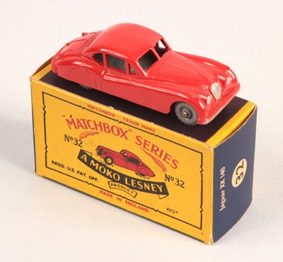 Lot 138 - Matchbox Regular Wheels 32a Jaguar XK140 - Stannard Code 6 - RARE RED BODY + GPW