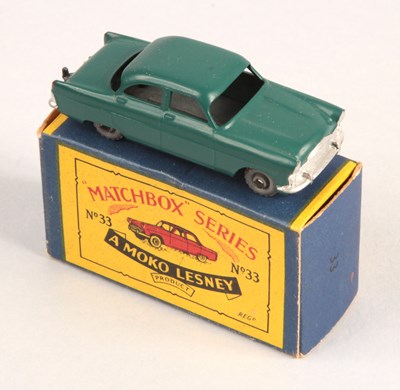 Lot 142 - Matchbox Regular Wheels 33a Ford Zodiac Stannard Code 3 Dark Green Body WITH RARE MATT PAINT FINISH