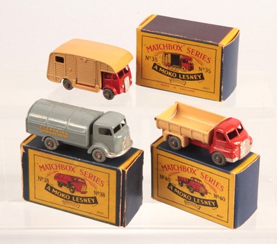 Lot 155 - Matchbox Regular Wheels Group of 3 x 1950's Issue commercial Vehicles