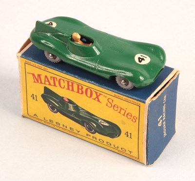 Lot 175 - Matchbox Regular Wheels 41b Jaguar D-Type - Stannard Code 5 WITH RARE 9.5 x 20-TREAD GPW