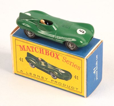 Lot 177 - Matchbox Regular Wheels 41b Jaguar D-Type - Stannard Code 9 RARE RACING NUMBER 5