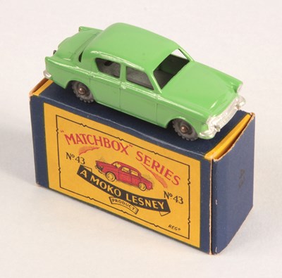 Lot 184 - Matchbox Regular Wheels 43a Hillman Minx - Stannard Code 1 RARE GREEN BODY + SMOOTH ROOF INTERIOR
