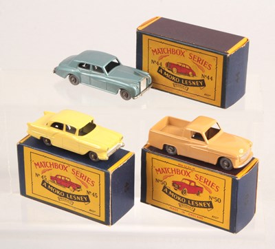 Lot 186 - Matchbox Regular Wheels Group of 3 x British Cars & Pick-up Trucks With GPW