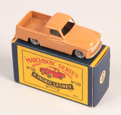 Lot 217 - Matchbox Regular Wheels 50a Commer Pick-up Truck - Stannard Code 7 Dark Tan With RARE SPW