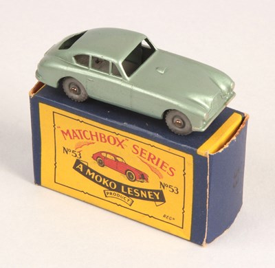 Lot 229 - Matchbox Regular Wheels 53a Aston Martin DB2/4 - Stannard Code 1 Metal Wheels + Early Silver Trim