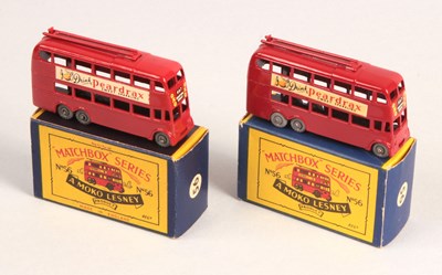 Lot 242 - Matchbox Regular Wheels 2 x 56a London Trolleybus - Stannard Code 3 & Code 4