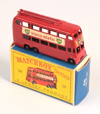 Lot 244 - Matchbox Regular Wheels 56a London Trolleybus RARE "BP VISCO-STATIC" DECALS