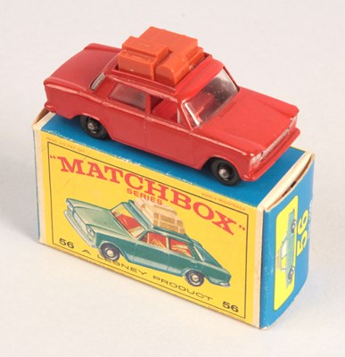 Lot 245 - Matchbox Regular Wheels 56b Fiat 1500 Saloon - RED BODY + TYPE E3 BOX