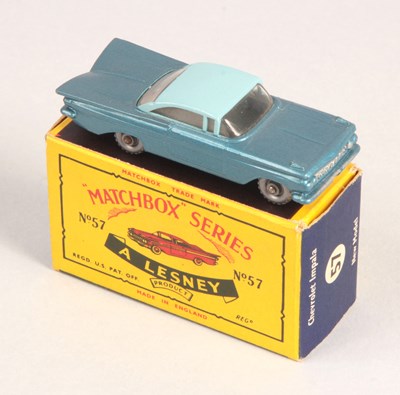 Lot 247 - Matchbox Regular Wheels 57b Chevrolet Impala RARE CLEAR WINDOWS + SPW
