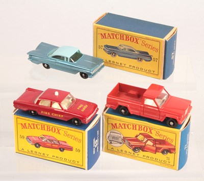 Lot 248 - Matchbox Regular Wheels Group of 3 x American Cars & Pick-up Trucks