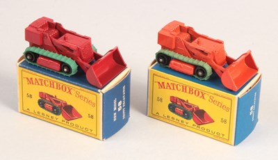 Lot 251 - Matchbox Regular Wheels 2 x 58b Drott Excavator Stannard Code 2 & Code 7