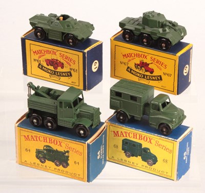 Lot 257 - Matchbox Regular Wheels Group of 4 x Military Vehicles