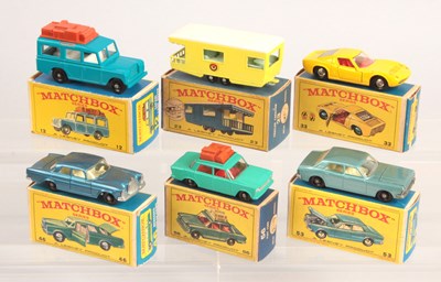 Lot 296 - Matchbox Regular Wheels Group of 6 x Mid to Late 1960's Issue Models