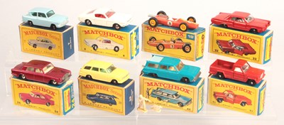 Lot 297 - Matchbox Regular Wheels Group of 8 x Mid to Late 1960's Issue Cars