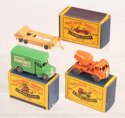 Lot 326 - Matchbox Regular Wheels Group of 3 x 1950's Issue Commercial Vehicles