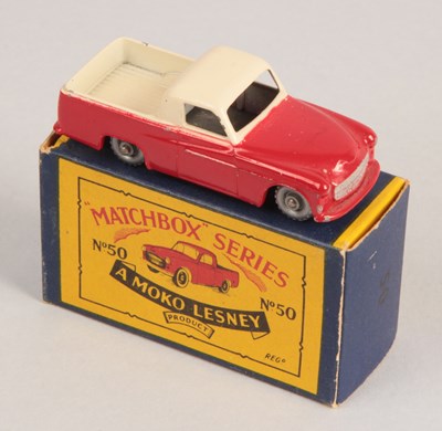 Lot 331 - Matchbox Regular Wheels 50a Commer Pick-up Truck VERY RARE OFF-WHITE CAB ROOF & LOADBED