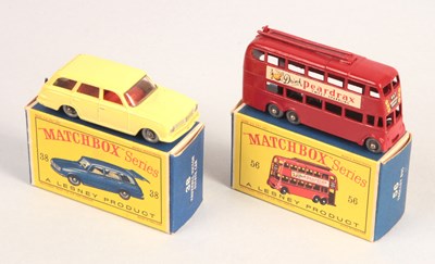 Lot 336 - Matchbox Regular Wheels (1) 38b Vauxhall Victor Estate + 56a London Trolleybus