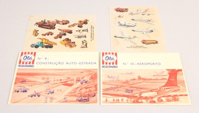 Lot 352 - Letraset Matchbox Themed Portuguese 1971 Issue Decal Sets Produced For Walls Ice Cream (Branded as Olà in Portugal)