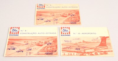 Lot 353 - Letraset Matchbox Themed Portuguese 1971 Issue Decal Sets Produced For Walls Ice Cream (Branded as Olà in Portugal)