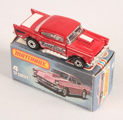 Lot 363 - Matchbox Superfast 4d '57 Chevy RARE LATE ISSUE TYPE L BOX WITHOUT NEW