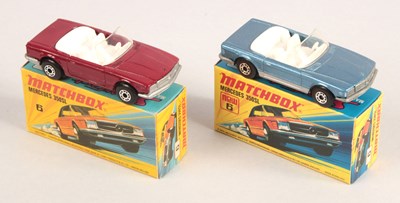 Lot 368 - Matchbox Superfast 2 x 6c Mercedes 350SL Convertible