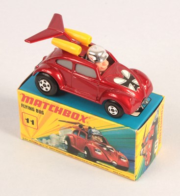 Lot 381 - Matchbox Superfast 11b Volkswagen Beetle Flying Bug Dragster WITH RARE 4-SPOKE FRONT WHEELS