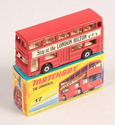 Lot 395 - Matchbox Superfast 17b Daimler Fleetline Londoner Bus "Stay at the London Kensington Hilton"