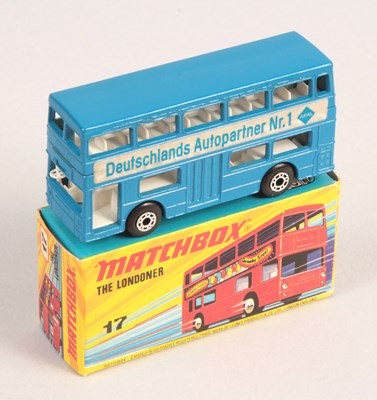 Lot 396 - Matchbox Superfast 17b Daimler Fleetline Londoner Bus German Export Issue "Aral"