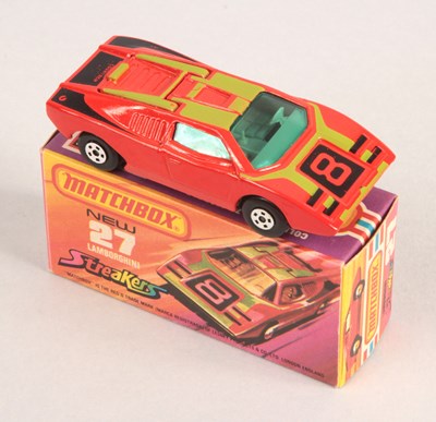 Lot 415 - Matchbox Superfast 27b Lamborghini Countach WITH RARE METALLIC BROWN BASE