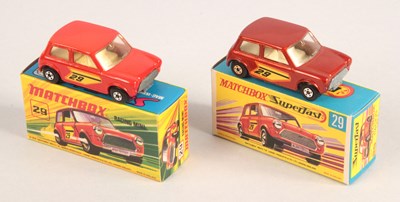 Lot 420 - Matchbox Superfast 2 x 29b Racing Mini