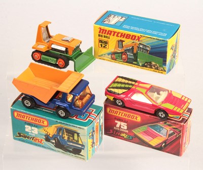 Lot 509 - Matchbox Superfast Group of 3 x Models in "Not Recommended For Children Under 3" Boxes