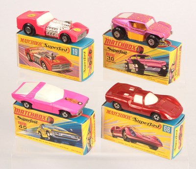 Lot 518 - Matchbox Superfast Group of 4 x Early 1970's Issue Cars