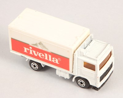 Lot 553 - Matchbox Superfast MB20 Volvo Container Truck FACTORY COLOUR TRIAL "RIVELLA"