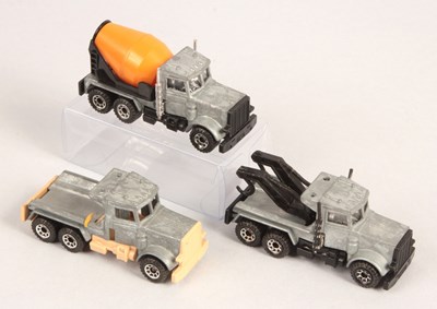 Lot 605 - Matchbox Superfast 3 x Peterbilt Truck FACTORY PRE-PRODUCTION TRIAL MODELS