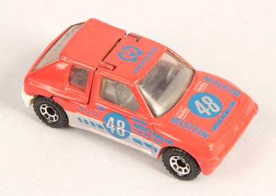 Lot 628 - Matchbox Superfast MB15 Peugeot 205 Turbo 16 Rally Car WITH RARE IVORY PLASTIC BASE