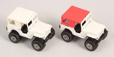 Lot 632 - Matchbox Superfast 2 x 20c 4x4 Jeep With Canopy FACTORY PRE-PRODUCTION COLOUR TRIALS
